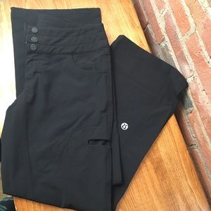 Like New RARE Lululemon Black Flare Button up pant